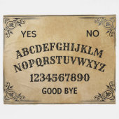 Mystical Talking Spirit Board Fleecedecke (Vorderseite (Horizontal))