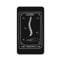 Mystical Tarot Card Black and White Chiropraktor