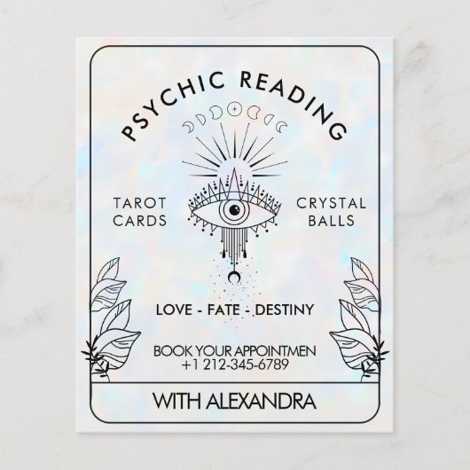 Mystical Third Eye Celestial Lunar Holographic Flyer (Vorne)