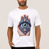 Mystical Third Eye Hand Art to Shirt Design (Vorderseite)