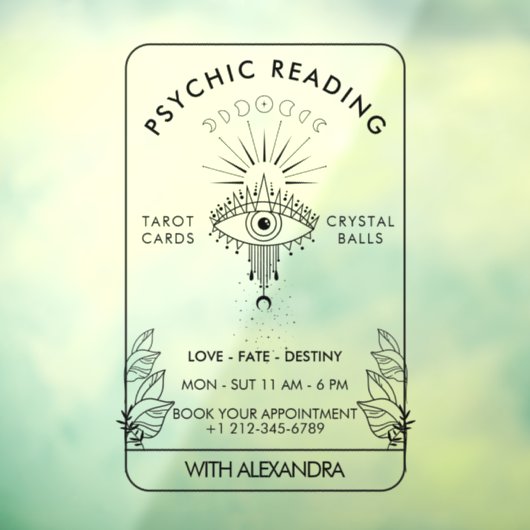 Mystical Third Eye Moon phasen holographische Fensteraufkleber (Blatt 3)