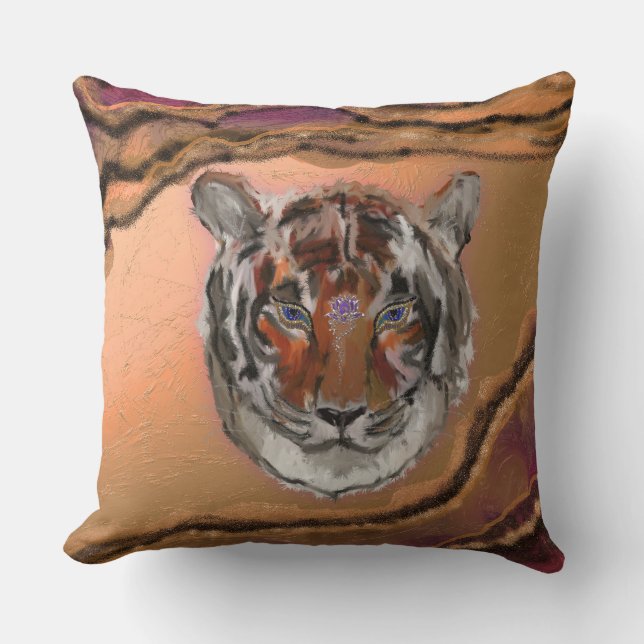 Mystical Tiger Kissen (Vorderseite)