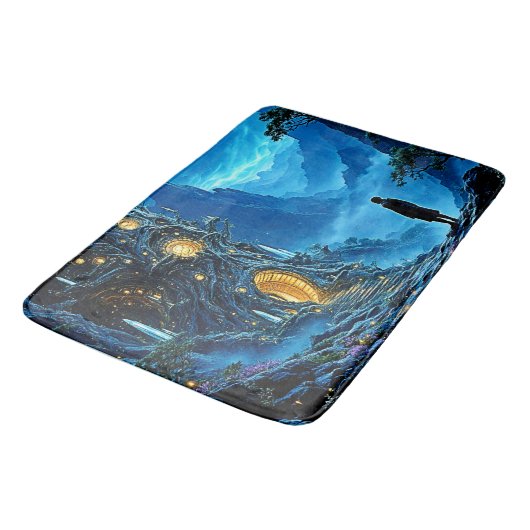 Mystical Tree Zuhause Dreamscape Badematte (Schrägansicht)