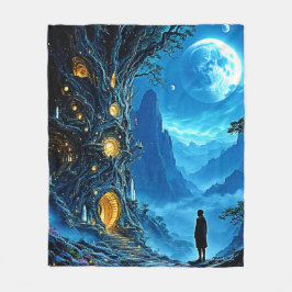 Mystical Tree Zuhause Dreamscape Fleecedecke
