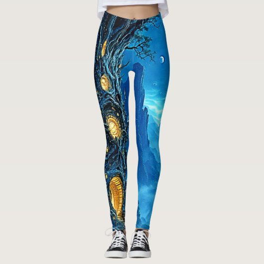 Mystical Tree Zuhause Dreamscape Leggings (Vorderseite)