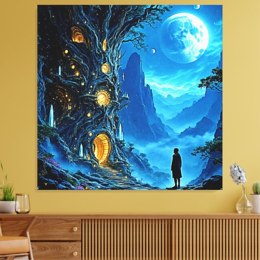Mystical Tree Zuhause Dreamscape Leinwanddruck (Insitu (Wohnzimmer))