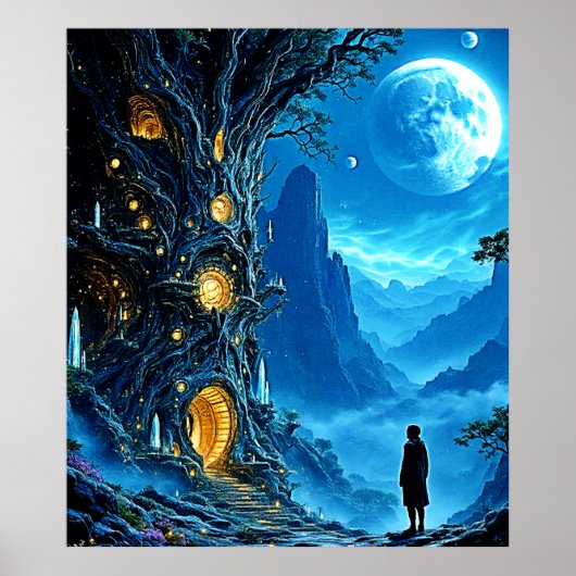 Mystical Tree Zuhause Dreamscape Poster (Vorne)