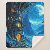 Mystical Tree Zuhause Dreamscape Sherpadecke (Vorderseite)