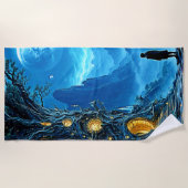 Mystical Tree Zuhause Dreamscape Strandtuch (Vorderseite)