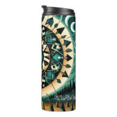 Mystical Tribal Sun Moon Mandala Thermosbecher (Nach rechts gedreht)