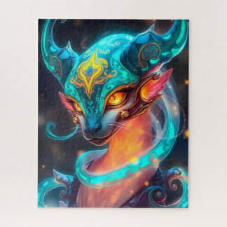 Mystical Turquoise Ethereal Creature Puzzle