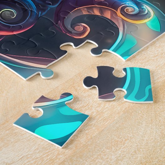 Mystical Turquoise Ethereal Creature  Puzzle (Seite)