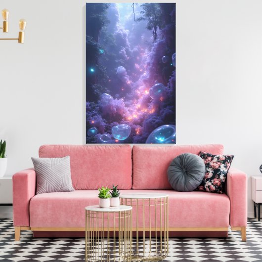 Mystical Twilight Forest Gorge Leinwanddruck (Insitu (Wohnzimmer))