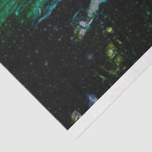 Mystical Twilight Forest Reflection Pond Decoupage Seidenpapier (Ausschnitt)