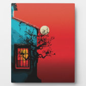 Mystical Twilight Window Scene Fotoplatte (Vorderseite)