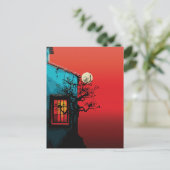 Mystical Twilight Window Scene Postkarte (Stehend Vorderseite)
