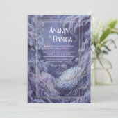 Mystical Undersea Fantasy Wedding Einladung (Stehend Vorderseite)