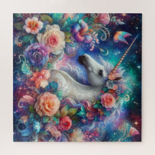 Mystical Unicorn Celestie Fantasy Art Puzzle (Horizontal)