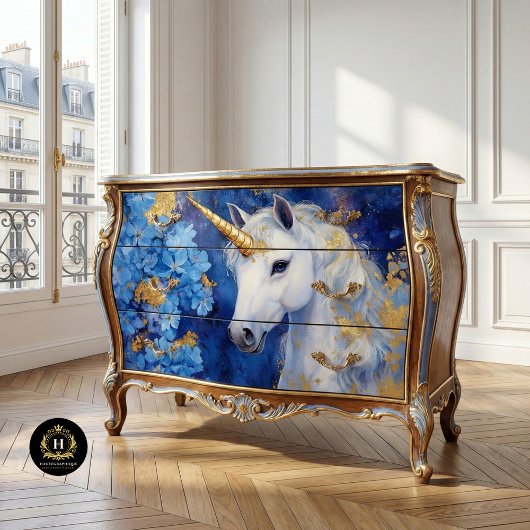Mystical Unicorn Decoupage Seidenpapier