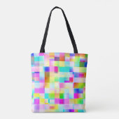 Mystical Unicorn (farbig kariert) Tasche (Rückseite)