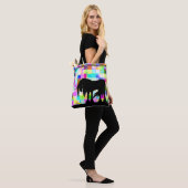 Mystical Unicorn (farbig kariert) Tasche (Am Model)