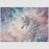 Mystical Unicorn Galaxy Sky Decoupage Seidenpapier (Vorderseite)