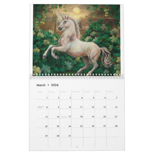 Mystical Unicorn Kalender (Mär 2026)