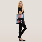 Mystical Unicorn (rot und blau) Tasche (Am Model)