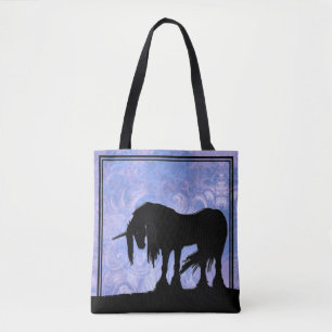 Mystical Unicorn (Wirbler lila Grunge) Tasche