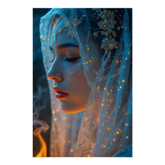 Mystical Veil Portrait Poster (Vorderseite)