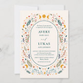 Mystical Vintage Wedding Einladung (Vorderseite)