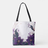 Mystical Violet Bloom Tasche (Rückseite)