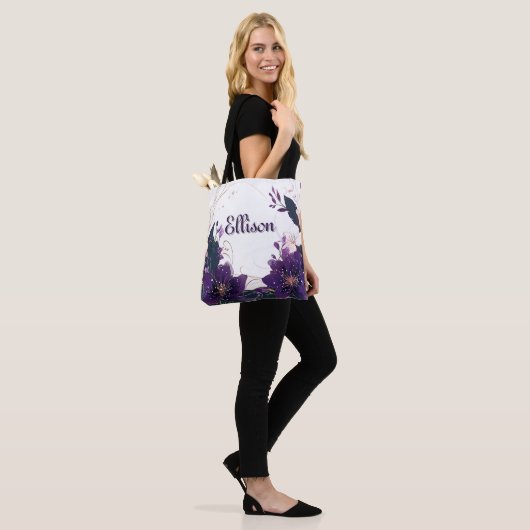 Mystical Violet Bloom Tasche (Am Model)