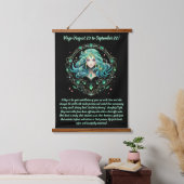 Mystical Virgo Zodiac Wandteppich Mit Holzrahmen (Schlafzimmer)