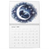 Mystical Watercolor Celestial Cats 2026 Wall Kalender (Jan 2027)