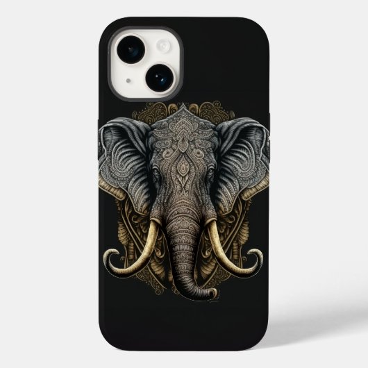 Mystical Watercolor Elephant Phone Case (Rückseite)