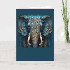 Mystical Watercolor-ElephantNote-Karte Dankeskarte