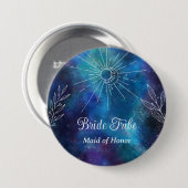 Mystical Watercolor-Junggeselinnen-Abschied Button (Vorne & Hinten)