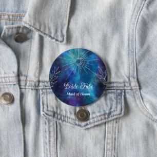 Mystical Watercolor-Junggeselinnen-Abschied Button
