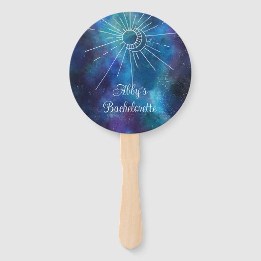 Mystical Watercolor-Junggeselinnen-Abschied Fächer (Vorderseite)