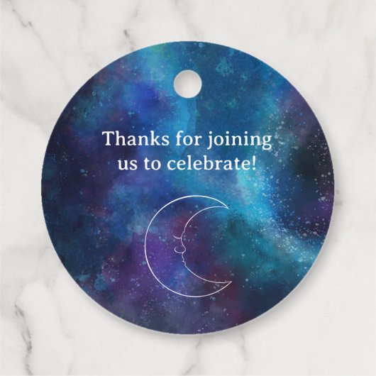 Mystical Watercolor-Junggeselinnen-Abschied Geschenkanhänger (Rückseite)