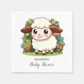 Mystical Whimsical Sheep Baby Dusche Serviette (Vorderseite)