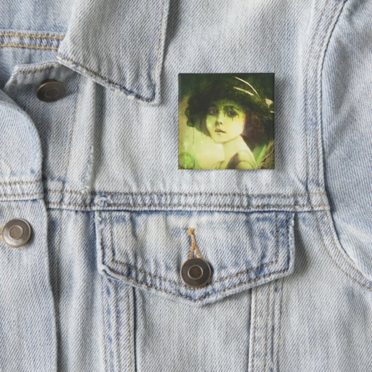 Mystical Willow Tree Fairy Fantasy Art Button (Beispiel)