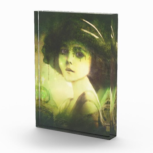 Mystical Willow Tree Fairy Fantasy Art Fotoblock (Rechts)