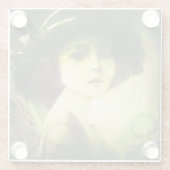 Mystical Willow Tree Fairy Fantasy Art Glasuntersetzer (Rückseite)