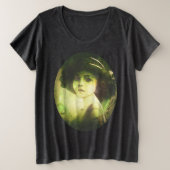 Mystical Willow Tree Fairy Fantasy Art Große Größe T-Shirt (Design vorne)