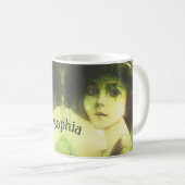 Mystical Willow Tree Fairy Fantasy Art Kaffeetasse (VorderseiteRechts)