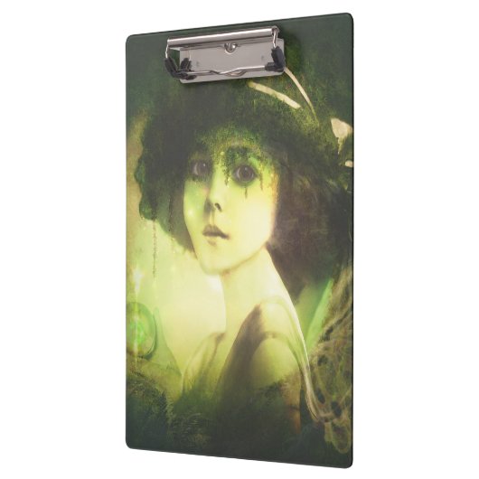 Mystical Willow Tree Fairy Fantasy Art Klemmbrett (Links)