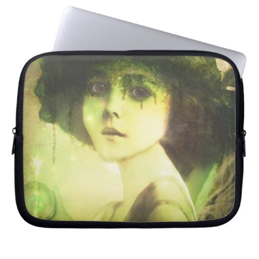 Mystical Willow Tree Fairy Fantasy Art Laptopschutzhülle (Vorderseite)