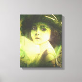 Mystical Willow Tree Fairy Fantasy Art Leinwanddruck (Vorderseite)